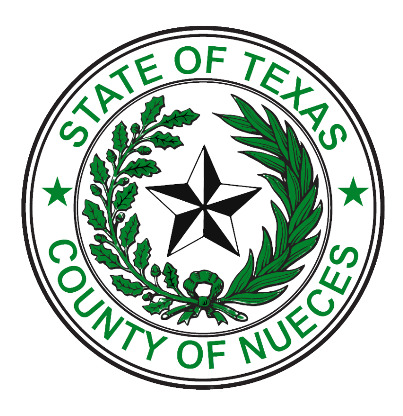 A seal of texas county of nueces